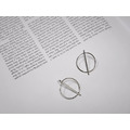 極簡圓圈一字耳環 Classic Circle Earrings