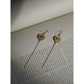 復古硬幣鏈條耳環 Coin Chain Earrings_2