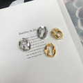 摺頁圓圈耳環 Folding Circle Earrings