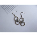 鎖鏈雙圈耳環 Chain Circle Earrings_1