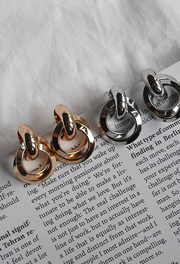 金屬多圈耳環 Metal Circle Earrings