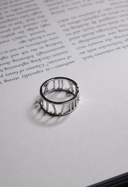 羅馬數字線條戒指 Rome Number Ring