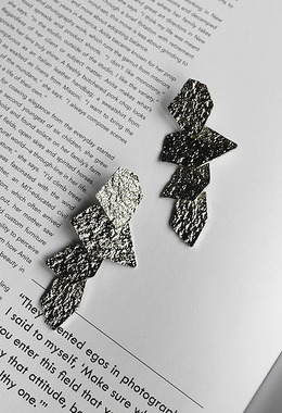 錫箔脆紙片耳環 Tin Foil Earrings
