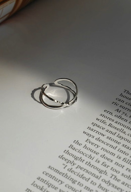 交叉設計波紋戒 Ripple X Ring