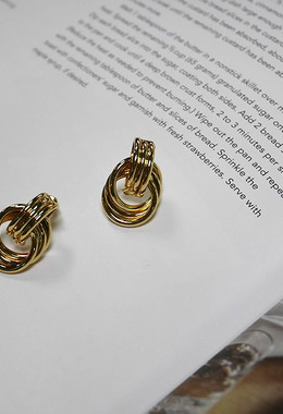 多環圈綑綁耳環 Bundled Earrings