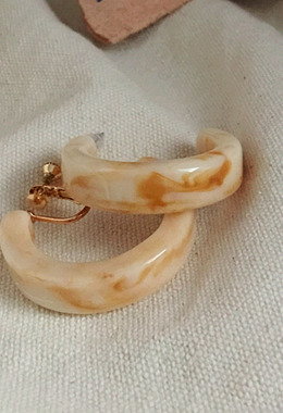 卡布奇諾C型耳環 Cappuccino Earrings