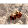 玳瑁幾何拼接耳環 Hawksbill Earrings