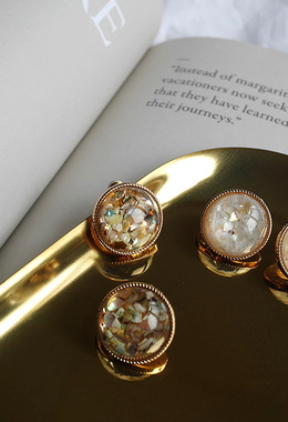 貝殼閃石耳環 Shell Tatter Earrings