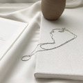 雙層細鍊幾何項鍊 Double Layer Necklace_2