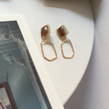 焦糖敲打環圈耳環 Caramel Circle Earrings_3