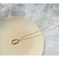 不規則波浪橢圈項鍊 Irregular Necklace_4