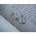極簡環中圈耳環 Ring In The Circle Earrings_2
