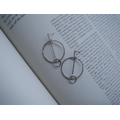 極簡環中圈耳環 Ring In The Circle Earrings