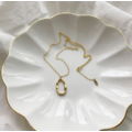 不規則波浪橢圈項鍊 Irregular Necklace