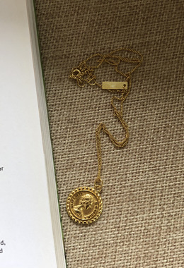 復古人像天馬雙面項鍊 Roman Pegasus Necklace