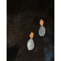 幾何金屬透明石耳環 Classic Transparent Earrings_3
