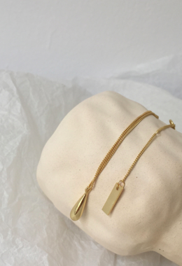 簡約長水滴項鍊 Water Droplets Necklace