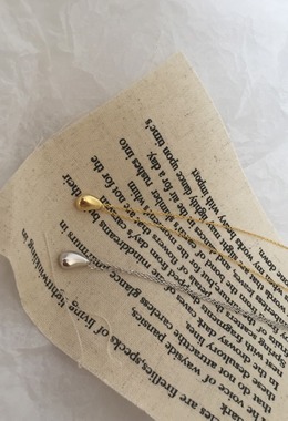 金銀迷你水滴項鍊 Mini Droplets Necklace