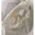 幾何金屬透明石耳環 Classic Transparent Earrings