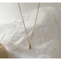 簡約長水滴項鍊 Water Droplets Necklace_4