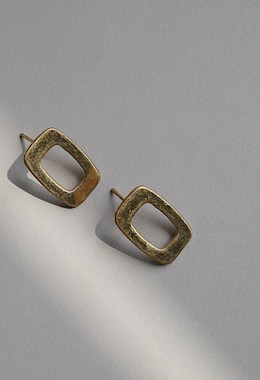 金屬方框耳環 Metal Frame Earrings