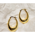 橢圓蛋型厚圈耳環 Eggy Earrings_3
