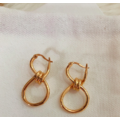 繞線扭結雙圈耳環 Winding Twist Earrings_3