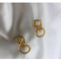 繞線扭結雙圈耳環 Winding Twist Earrings_1