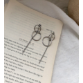 兩戴式圓圈後鏈條耳環 2 Way Circle Chain Earrings_1