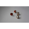 方形琥珀耳環 Square Amber Earrings_1