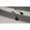 復古硬幣迴紋針耳環 Coin Paper Clip Earrings_2