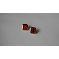 方形琥珀耳環 Square Amber Earrings_3
