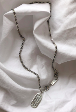 復古字母鐵片項鍊 Vintage Iron Sheet Necklace