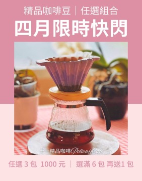 淺中焙 | 四月限時快閃 | 咖啡豆3入組 (半磅裝)