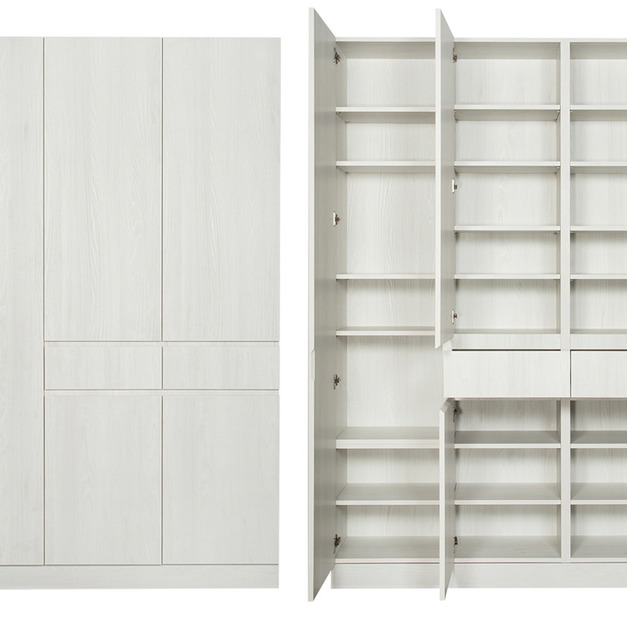 玄關右二抽五門三櫃高鞋櫃 W150*H218*D38-A0200124 +$4,300