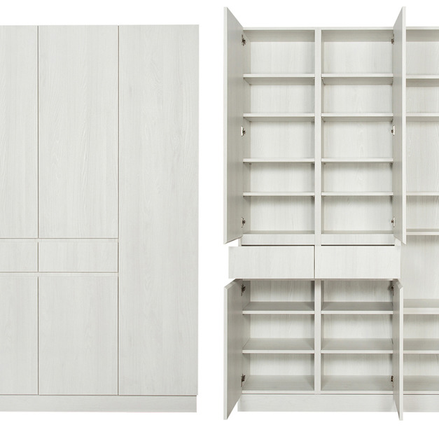 玄關左二抽五門三櫃高鞋櫃 W135*H218*D38-A0200121 +$1,700