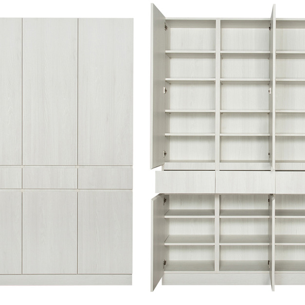 玄關三抽六門三櫃高鞋櫃 W135*H218*D38-A0200122 +$3,600