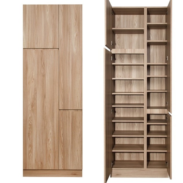 玄關右窄左寬雙開門高鞋櫃 W75*H218*D38-A0200609 +$2,600