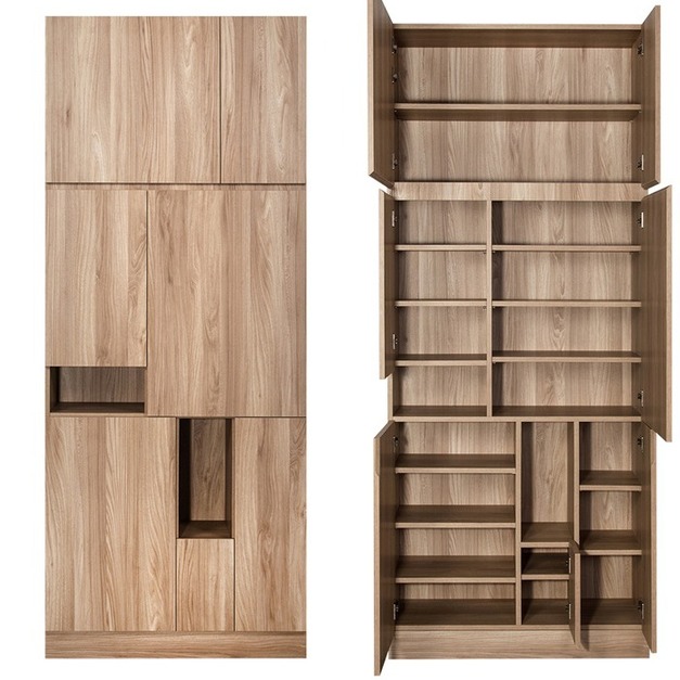 玄關7門入門左款高鞋櫃 W90*H218*D38-A0200612