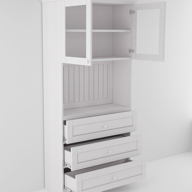 典雅貴族風三抽開門F款餐廳高櫃 W106*H218*D61-C0300706 +$6,300