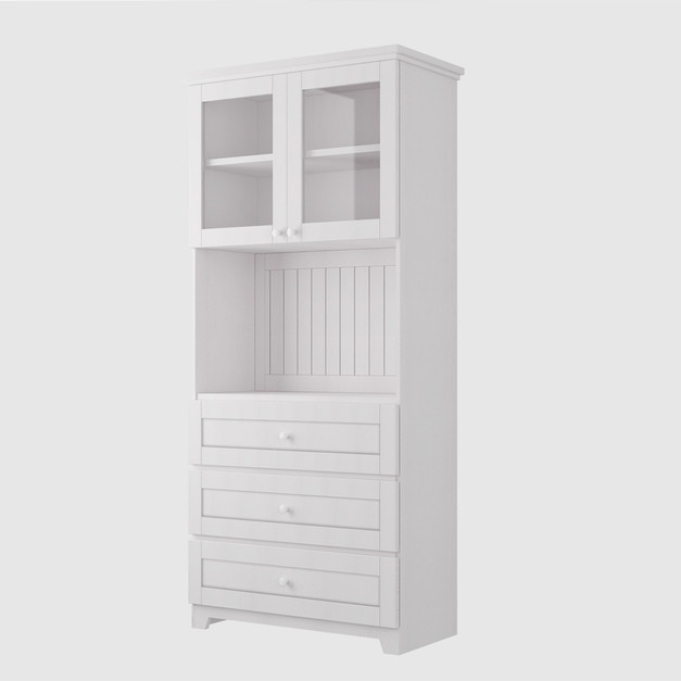 典雅貴族風三抽開門B款餐廳高櫃 W96*H218*D43-C0300702 +$2,600