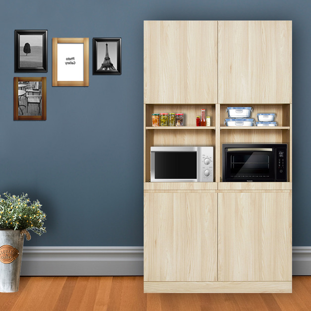 餐廳四門雙拉盤十二格電器高櫃 W120*H218*D58-C0400303 +$700