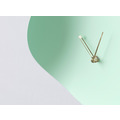 Curvo Clock 轉角壁鐘 . 綠松色 - Ø28cm_2