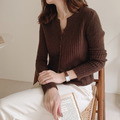 慵懶針織排釦上衣(三色) 20010064_8