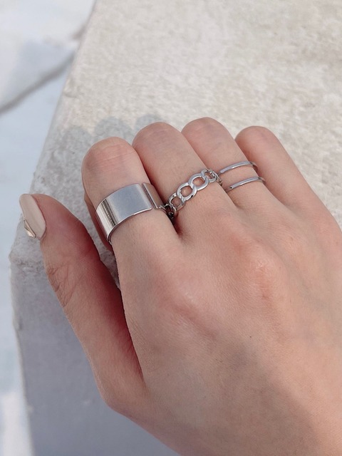 個性銀戒三件組20070042