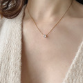 簡約氣質單鑽墜鍊 20070067