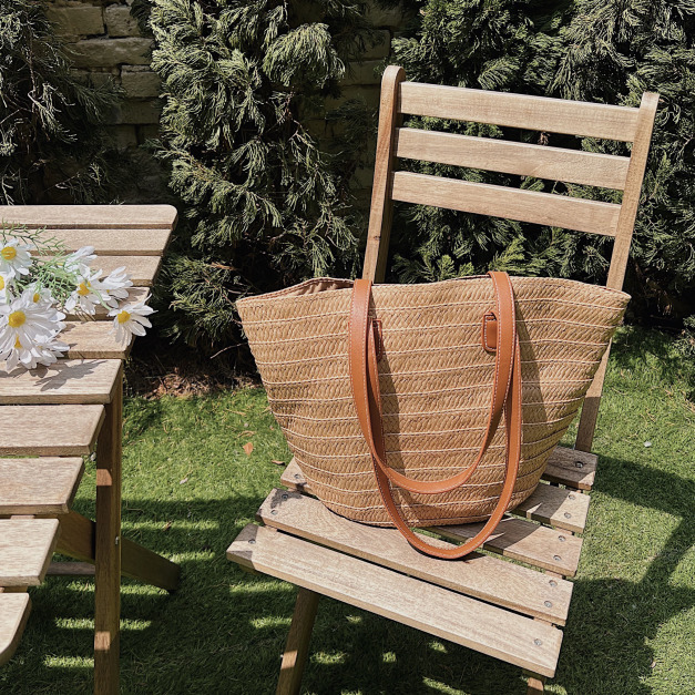 渡假風編織大容量肩背包 20080029