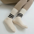 運動風粗針織條紋襪 20070070(三色)
