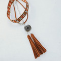 波西米亞民族編織流蘇項鍊 20070073_1