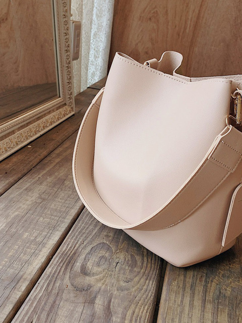 【棕現貨】氣質姊姊兩用肩背水桶包(4colors)19SS0205